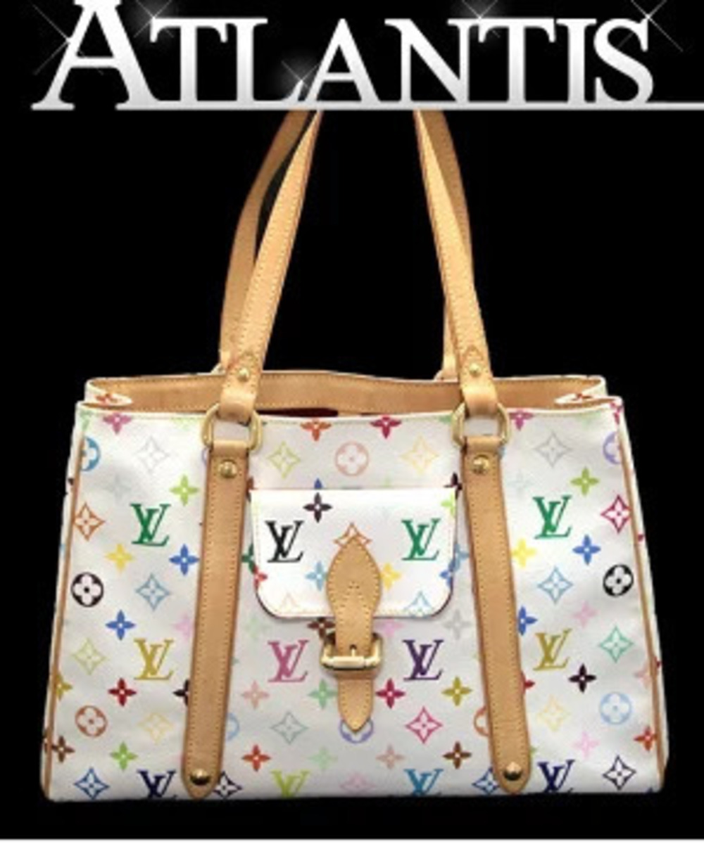 Louis Vuitton Aurelia Handbag Monogram Multicolor White